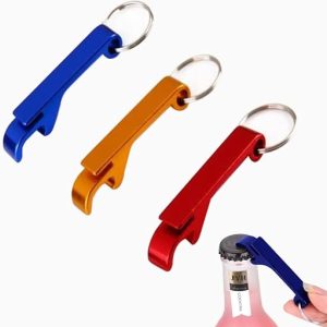 3-Piece Mini Bottle Opener Keychain Set