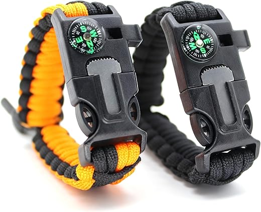 5-in-1 Paracord Survival Bracelet Kit f...