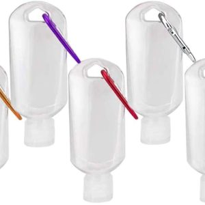 5pcs Refillable Travel Bottles with Clips