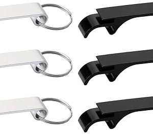 6-Piece Portable Bottle Opener Keychain Set