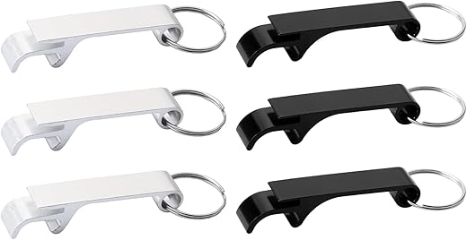6-Pack Mini Keyring Bottle Openers for ...