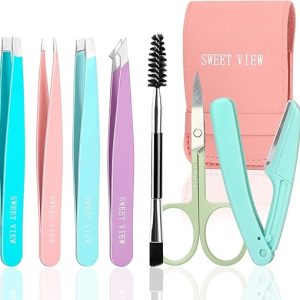 7-Piece Precision Eyebrow Tweezers Kit