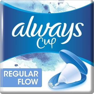 Always Menstrual Cup with Case for Medium Flow