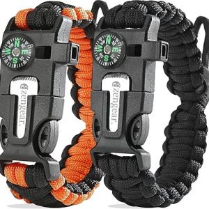 aZengear Paracord Survival Bracelet Kit