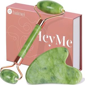 BAIMEI Jade Gua Sha and Roller Set