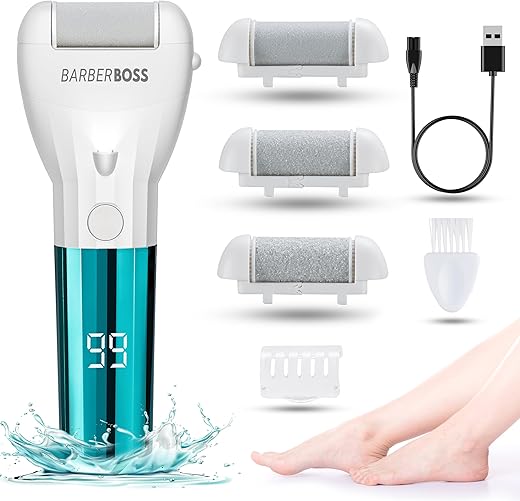 BarberBoss Electric Foot File for Smooth Feet