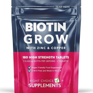Biotin Hair Growth Supplement with Zinc and Copper