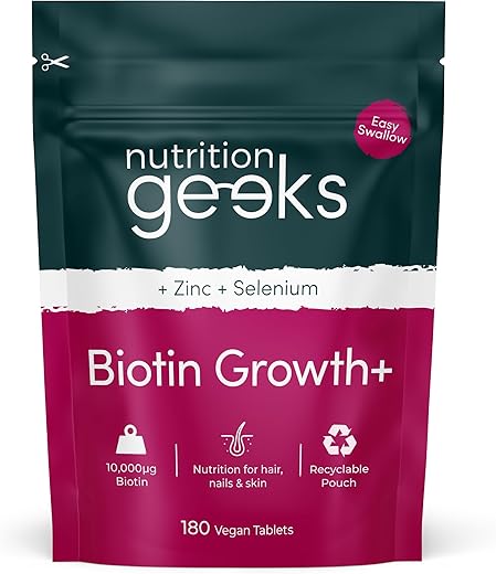 Biotin Hair Growth Supplement with Zinc...