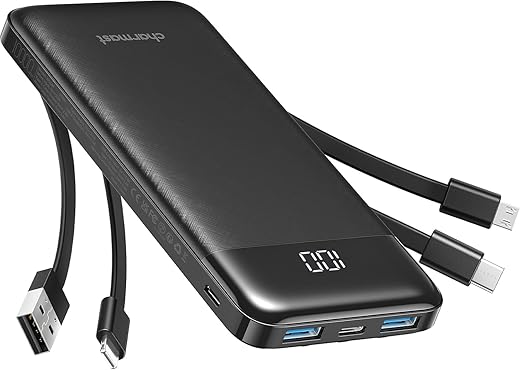 Charmast 10000mAh Power Bank with Built...