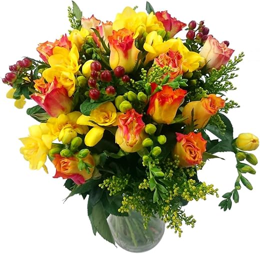 Fresh Rose and Freesia Bouquet – ...