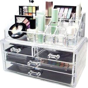 Clear Acrylic Makeup Organiser Storage Stand