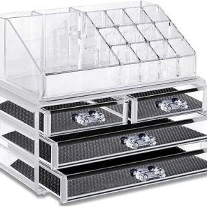 Clear Acrylic Makeup Organiser with Drawers