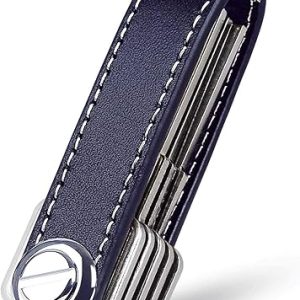 Compact Leather Key Organizer for Multiple Keys