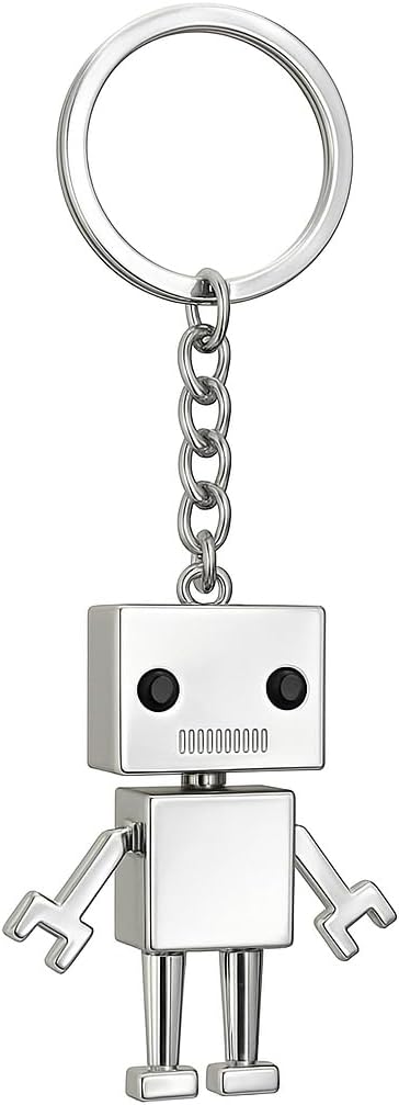 Cute Robot Keyring – Geometric Ke...