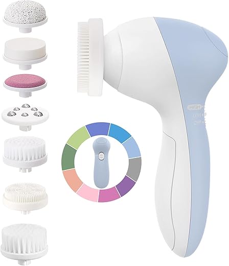 COSLUS 7-in-1 Electric Facial Spin Brus...