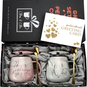 Couples Coffee Mugs Gift Set