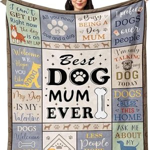 Cozy Dog Mum Fleece Blanket Gift