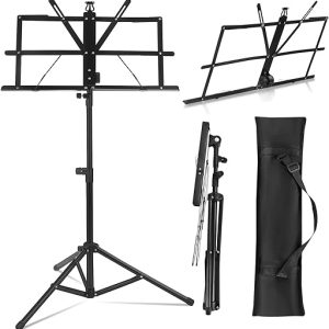 CROWNSHOP Adjustable Foldable Music Stand