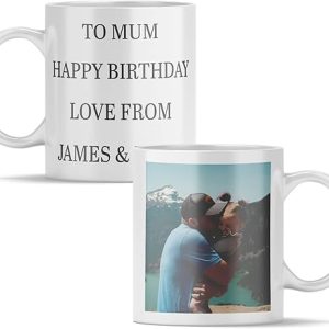 Custom Photo and Text Coffee Mug 11oz