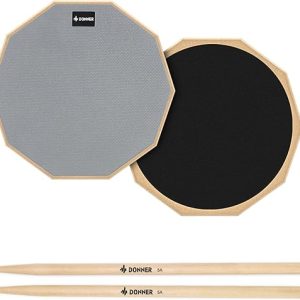 Donner 12 Inch Silent Drum Practice Pad