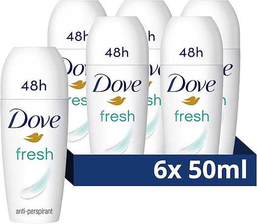 Dove Fresh Care Antiperspirant Roll On 6 Pack