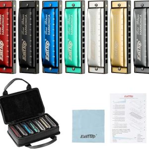 East Top 7-Key Diatonic Harmonica Set
