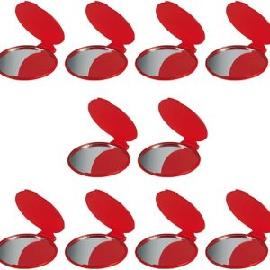 eBuyGB Compact Red Vanity Handbag Mirrors