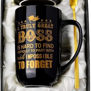 Elegant Best Boss Mug Gift Set