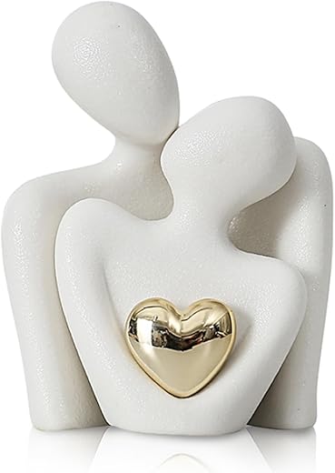 Abstract Romantic Couple Statue –...