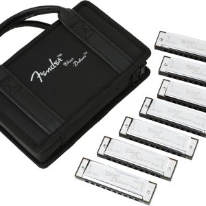 Fender Blues Deluxe 7-Pack Harmonica Set