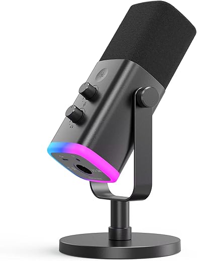 FIFINE XLR/USB Gaming Microphone with R...