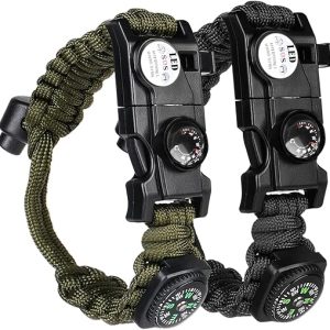 Flintronic 8-in-1 Survival Paracord Bracelet