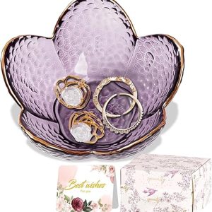 Floral Trinket Dish for Jewelry Storage