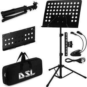 Foldable Metal Music Stand with Carry Bag