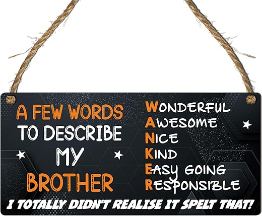 Funny Brother Gift Plaque – ̶...