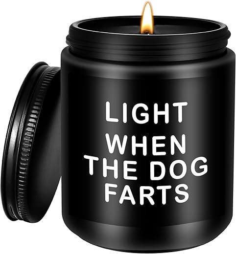 Dog Dad Scented Candle – Funny Fa...