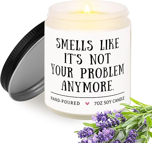 Handmade Lavender Soy Wax Candle –...