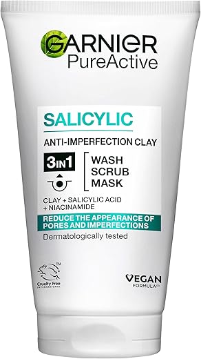 Garnier Pure Active 3in1 Clay Mask, Was...