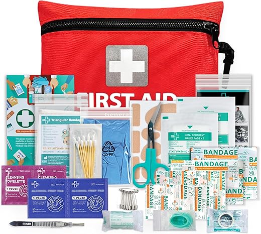 Mini 92-Piece First Aid Kit for Travel,...