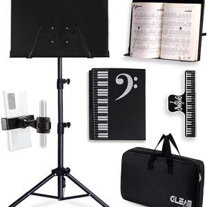 GLEAM 5-in-1 Adjustable Music Stand Set