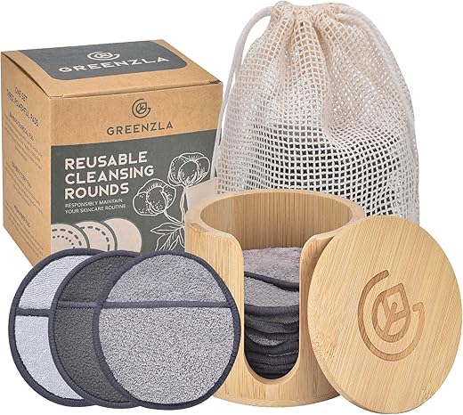 Premium 12-Pack Reusable Makeup Remover...