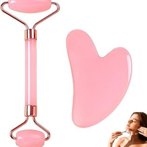 Gua Sha Set and Jade Roller for Facial Care