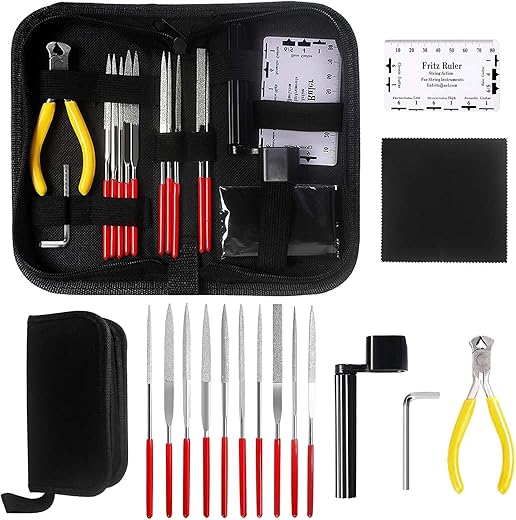 15-Piece Guitar Care Kit: Tools for Mai...