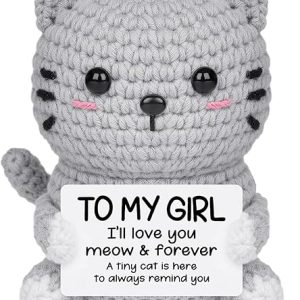 Handmade Crochet Cat Gift for Girlfriend