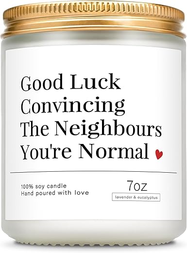 Handmade Lavender Scented Candle –...