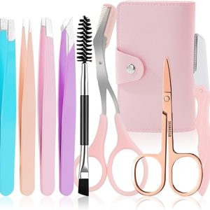 HEYMKGO 8PCS Eyebrow and Facial Hair Kit