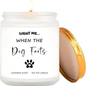 Humorous Lavender Candle for Dog Lovers