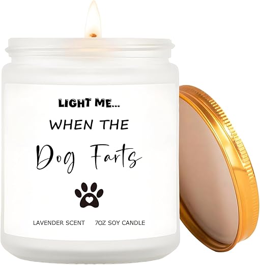 Lavender Candle Gift for Dog Lovers ...