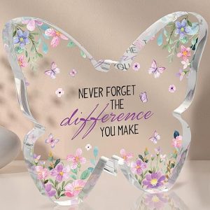 Inspirational Butterfly Acrylic Plaque Gift