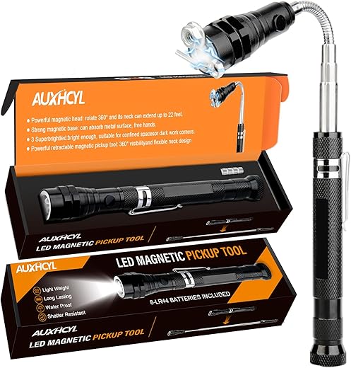 LED Telescopic Magnetic Pickup Tool ...
